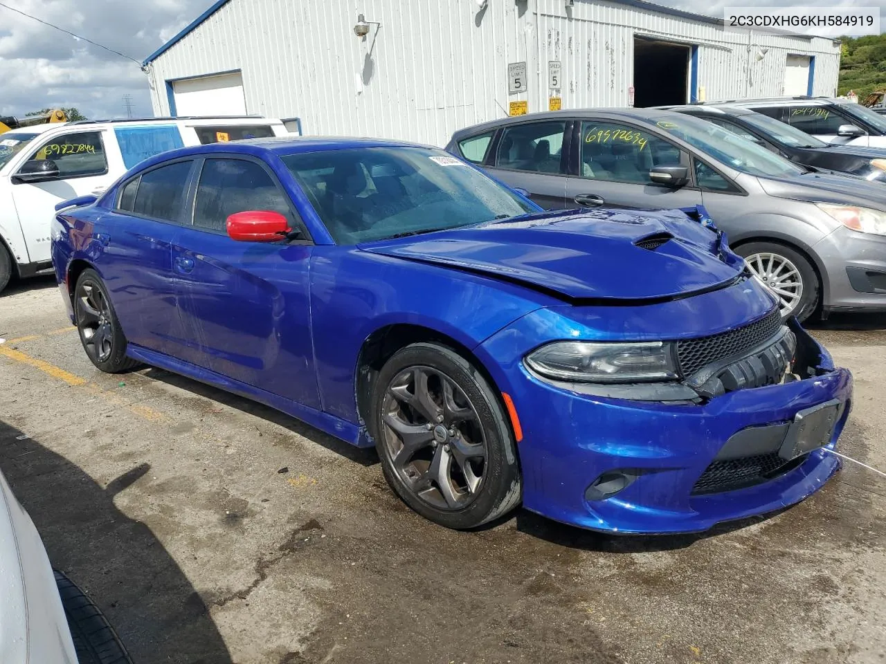 2019 Dodge Charger Gt VIN: 2C3CDXHG6KH584919 Lot: 70318444