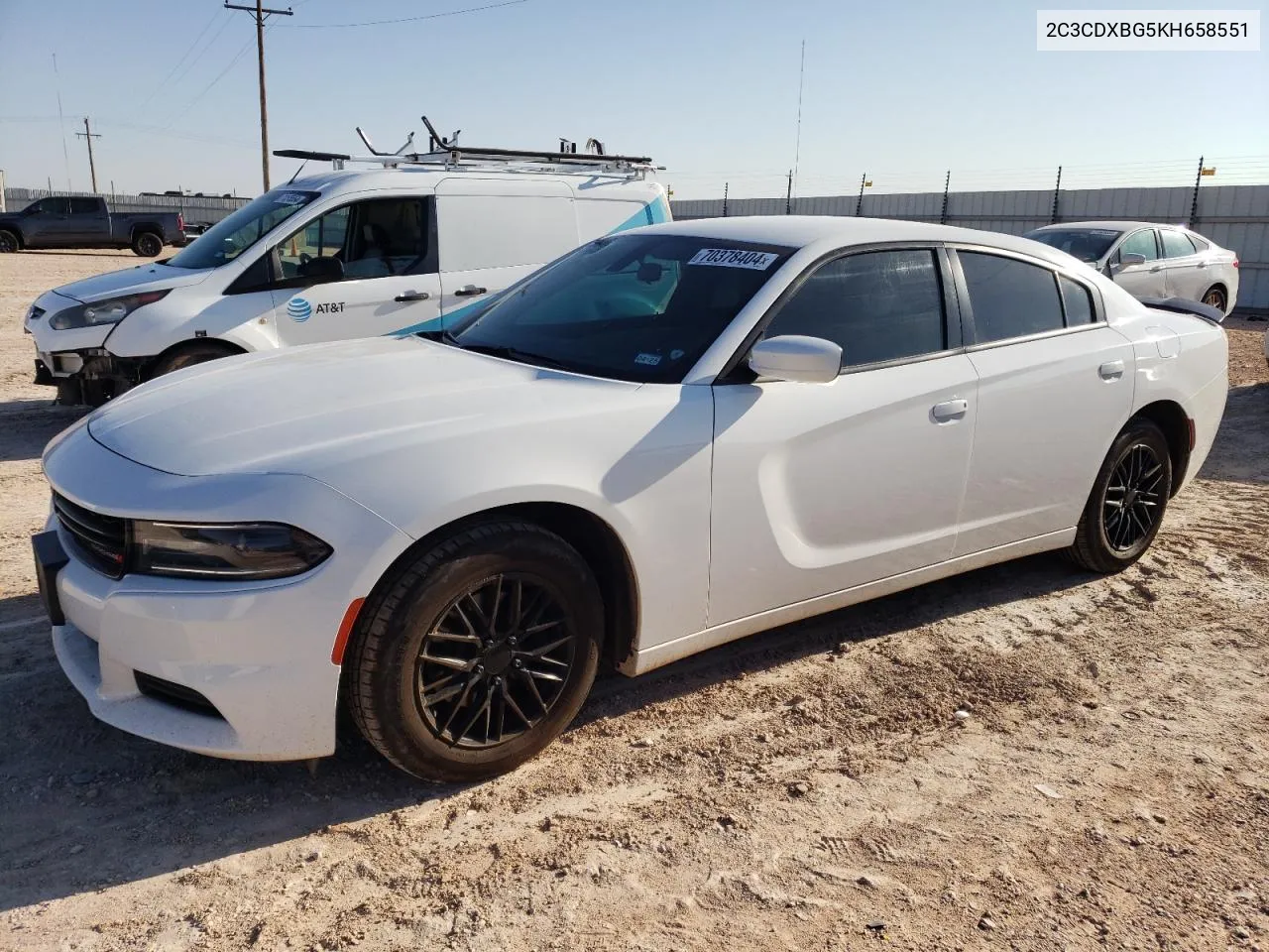 2019 Dodge Charger Sxt VIN: 2C3CDXBG5KH658551 Lot: 70378404