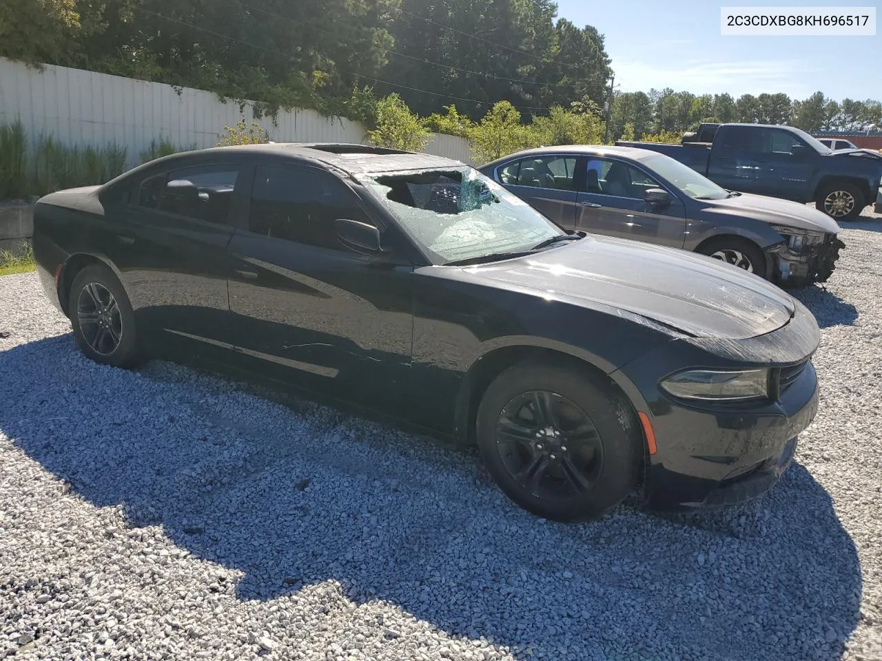 2019 Dodge Charger Sxt VIN: 2C3CDXBG8KH696517 Lot: 70380854