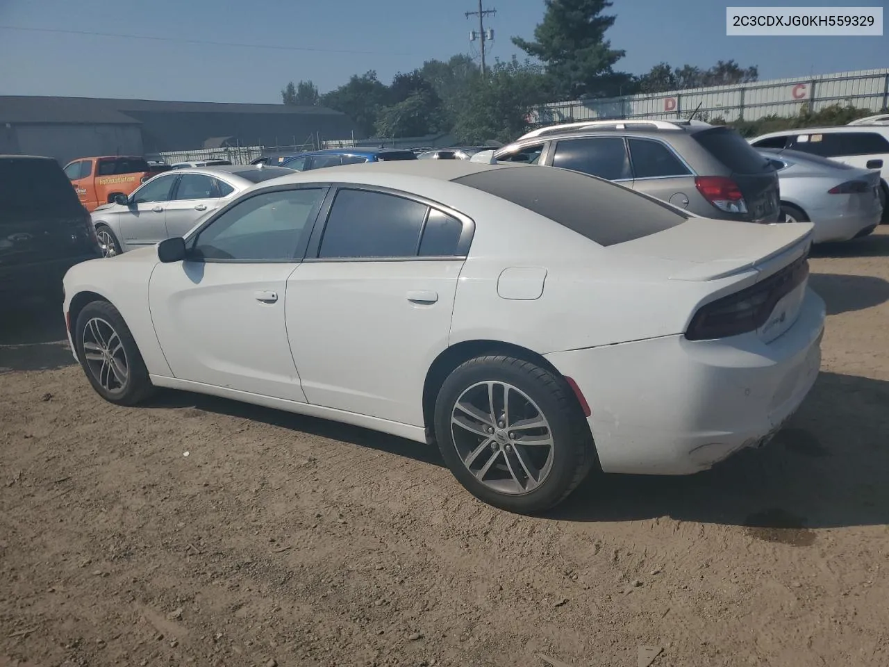 2019 Dodge Charger Sxt VIN: 2C3CDXJG0KH559329 Lot: 70452394