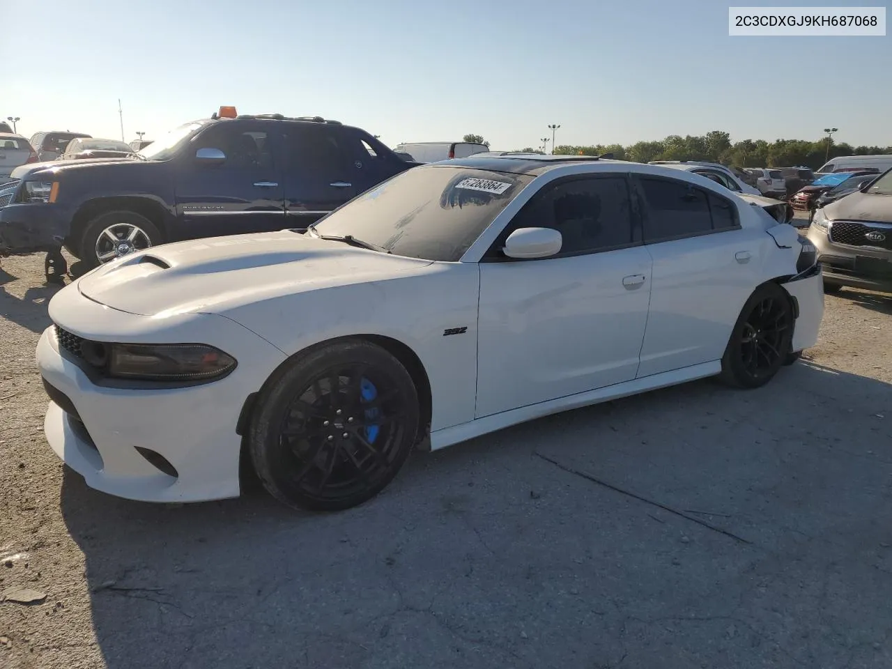 2019 Dodge Charger Scat Pack VIN: 2C3CDXGJ9KH687068 Lot: 70588604