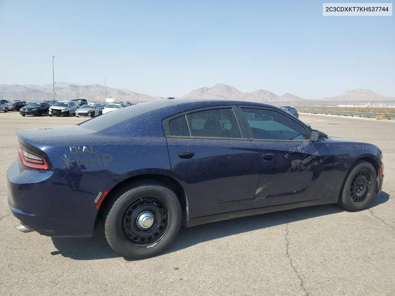 2019 Dodge Charger Police VIN: 2C3CDXKT7KH537744 Lot: 70644334