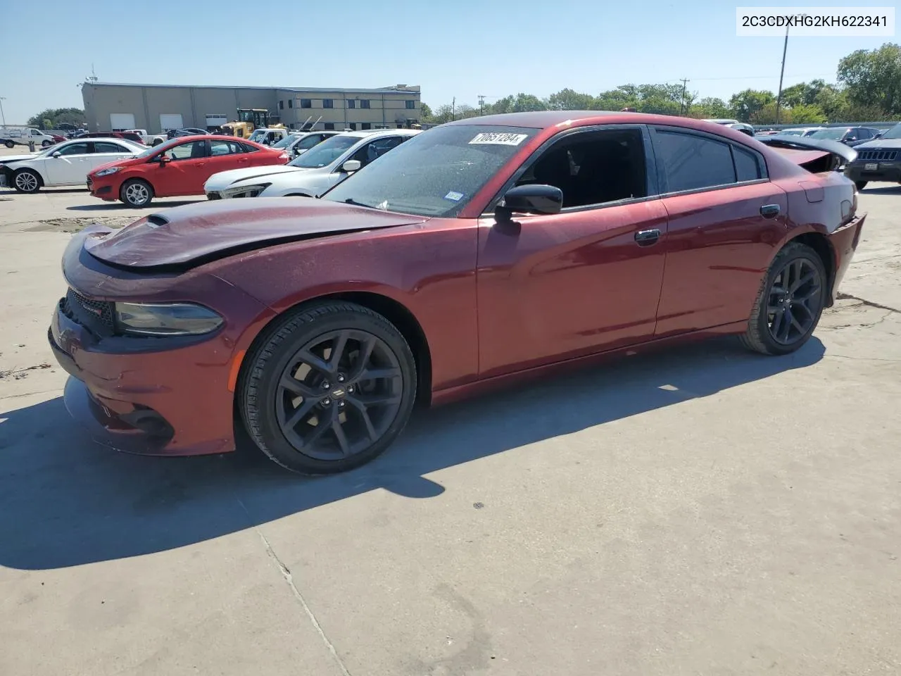 2019 Dodge Charger Gt VIN: 2C3CDXHG2KH622341 Lot: 70651284