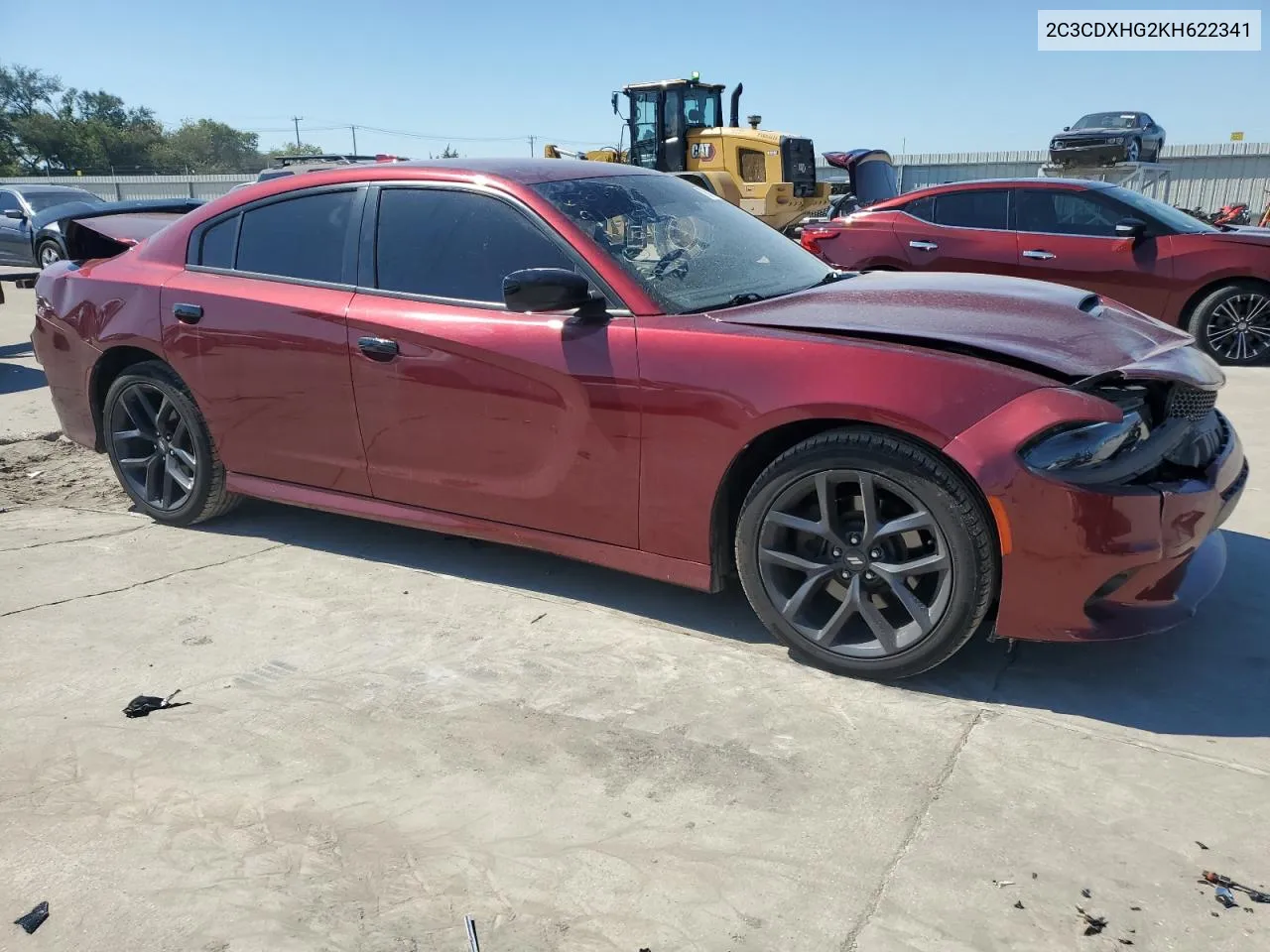 2019 Dodge Charger Gt VIN: 2C3CDXHG2KH622341 Lot: 70651284