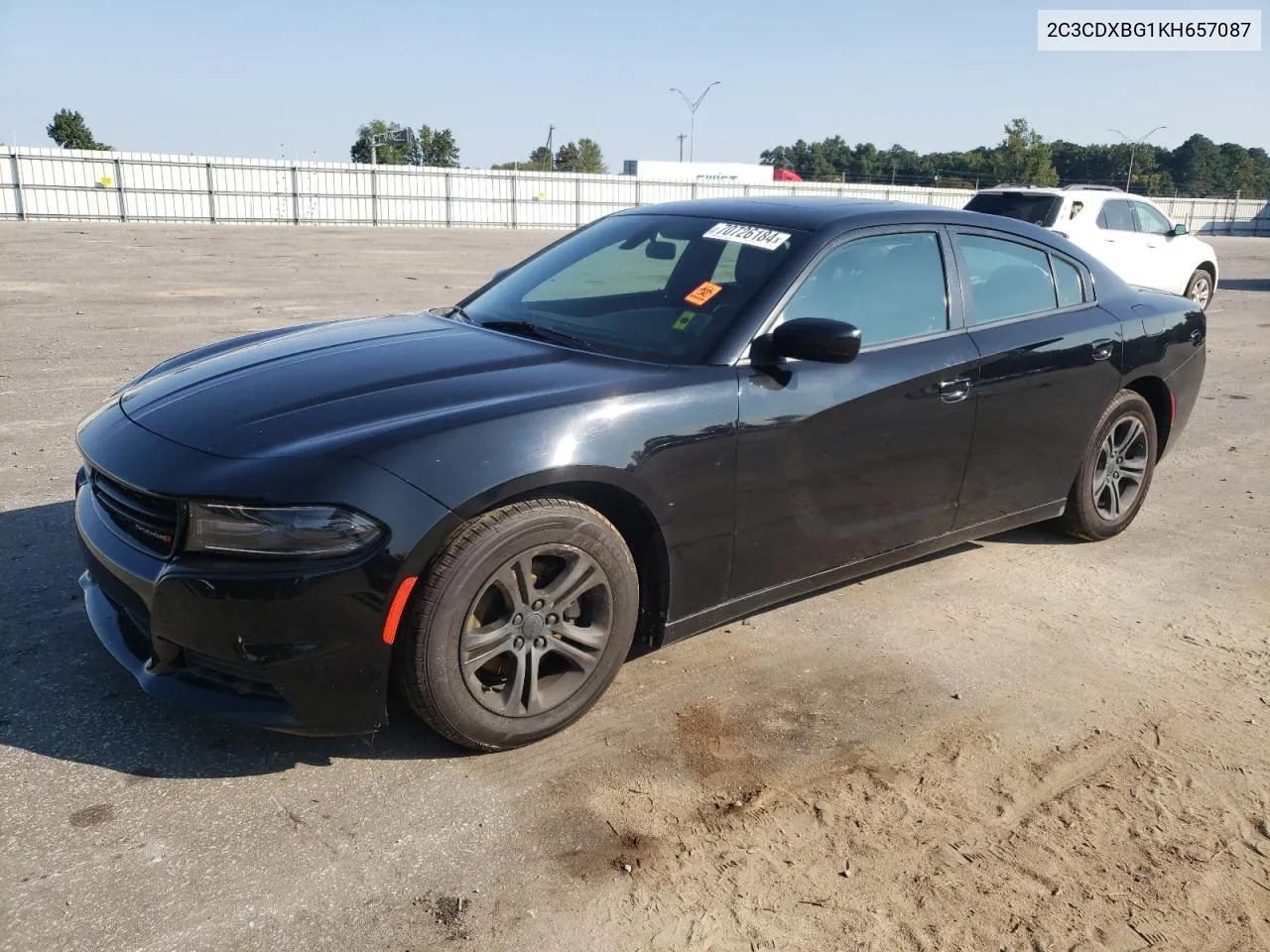 2019 Dodge Charger Sxt VIN: 2C3CDXBG1KH657087 Lot: 70726184