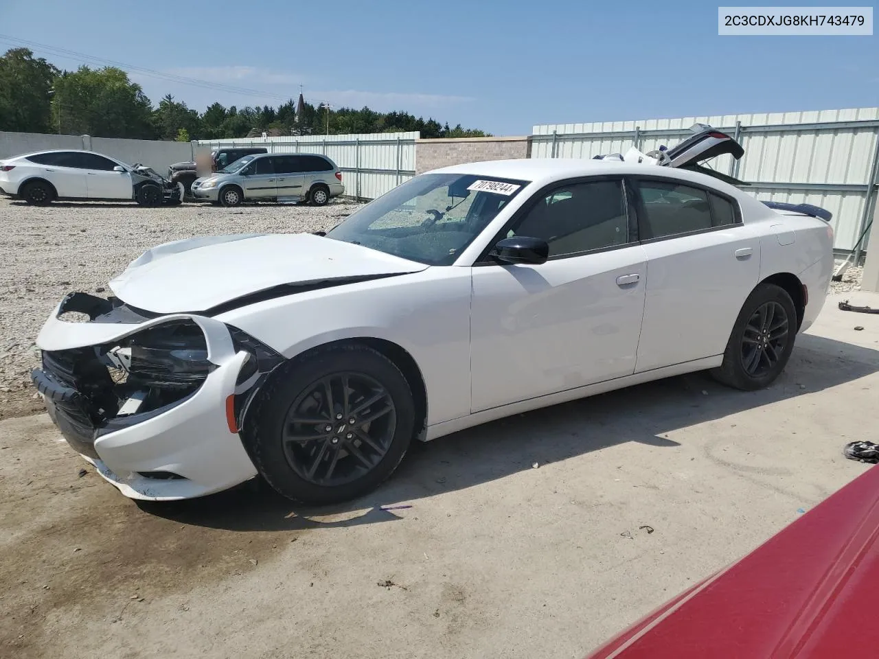 2019 Dodge Charger Sxt VIN: 2C3CDXJG8KH743479 Lot: 70798244