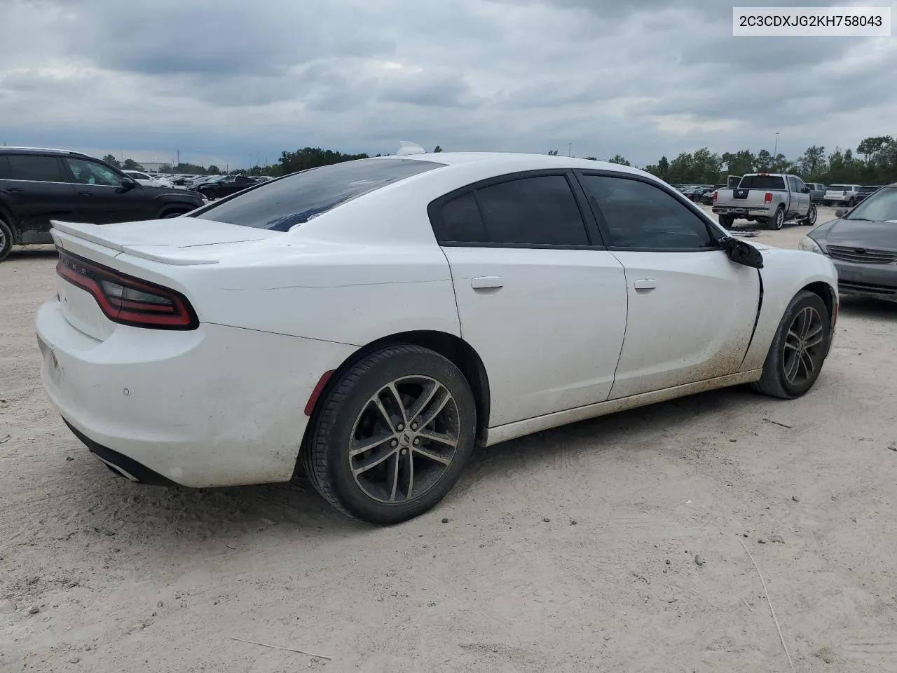 2019 Dodge Charger Sxt VIN: 2C3CDXJG2KH758043 Lot: 70854944