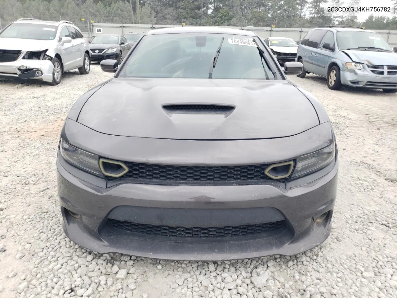 2019 Dodge Charger Scat Pack VIN: 2C3CDXGJ4KH756782 Lot: 70949564