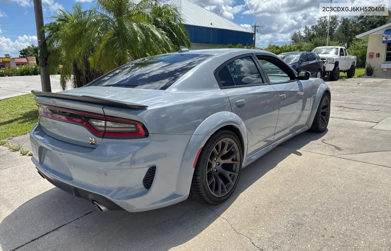 2019 Dodge Charger Scat Pack VIN: 2C3CDXGJ6KH520408 Lot: 71054444