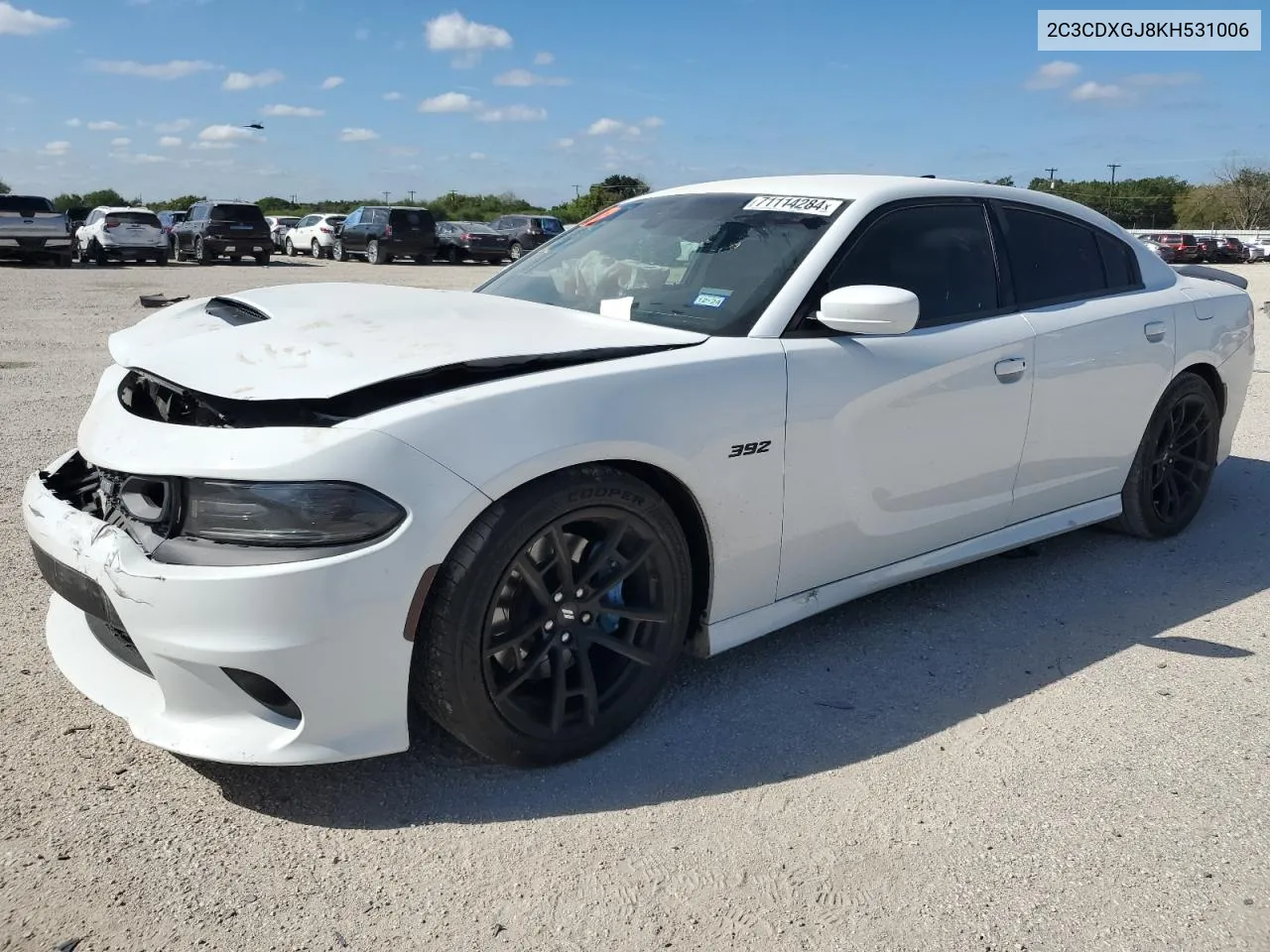 2019 Dodge Charger Scat Pack VIN: 2C3CDXGJ8KH531006 Lot: 71114284