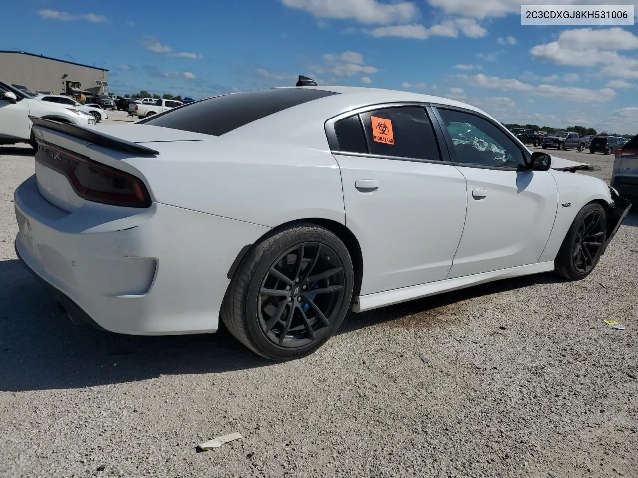 2019 Dodge Charger Scat Pack VIN: 2C3CDXGJ8KH531006 Lot: 71114284