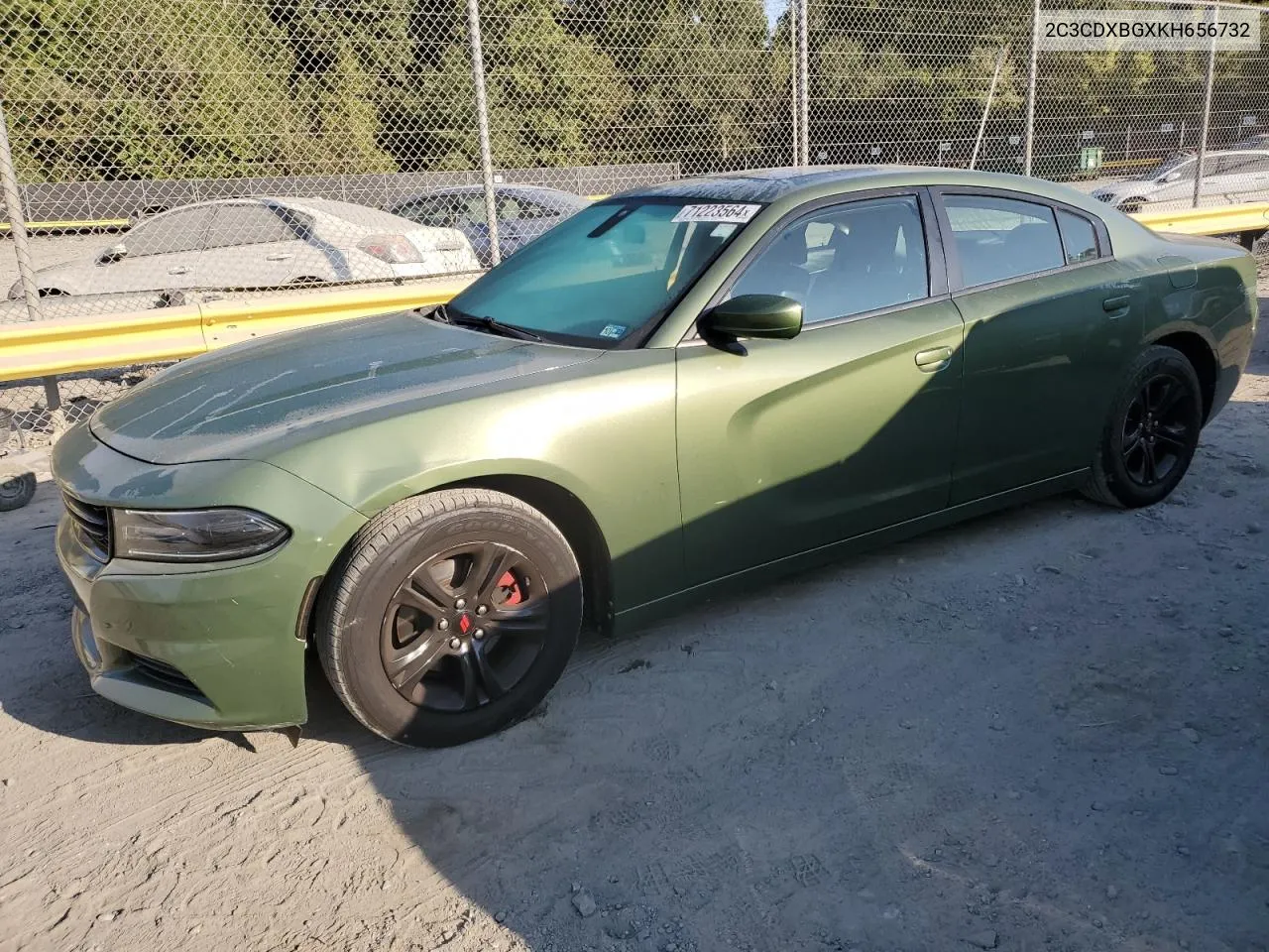 2019 Dodge Charger Sxt VIN: 2C3CDXBGXKH656732 Lot: 71223564