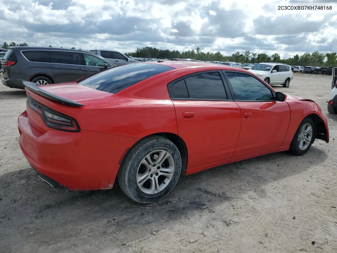 2019 Dodge Charger Sxt VIN: 2C3CDXBG7KH748168 Lot: 71355924