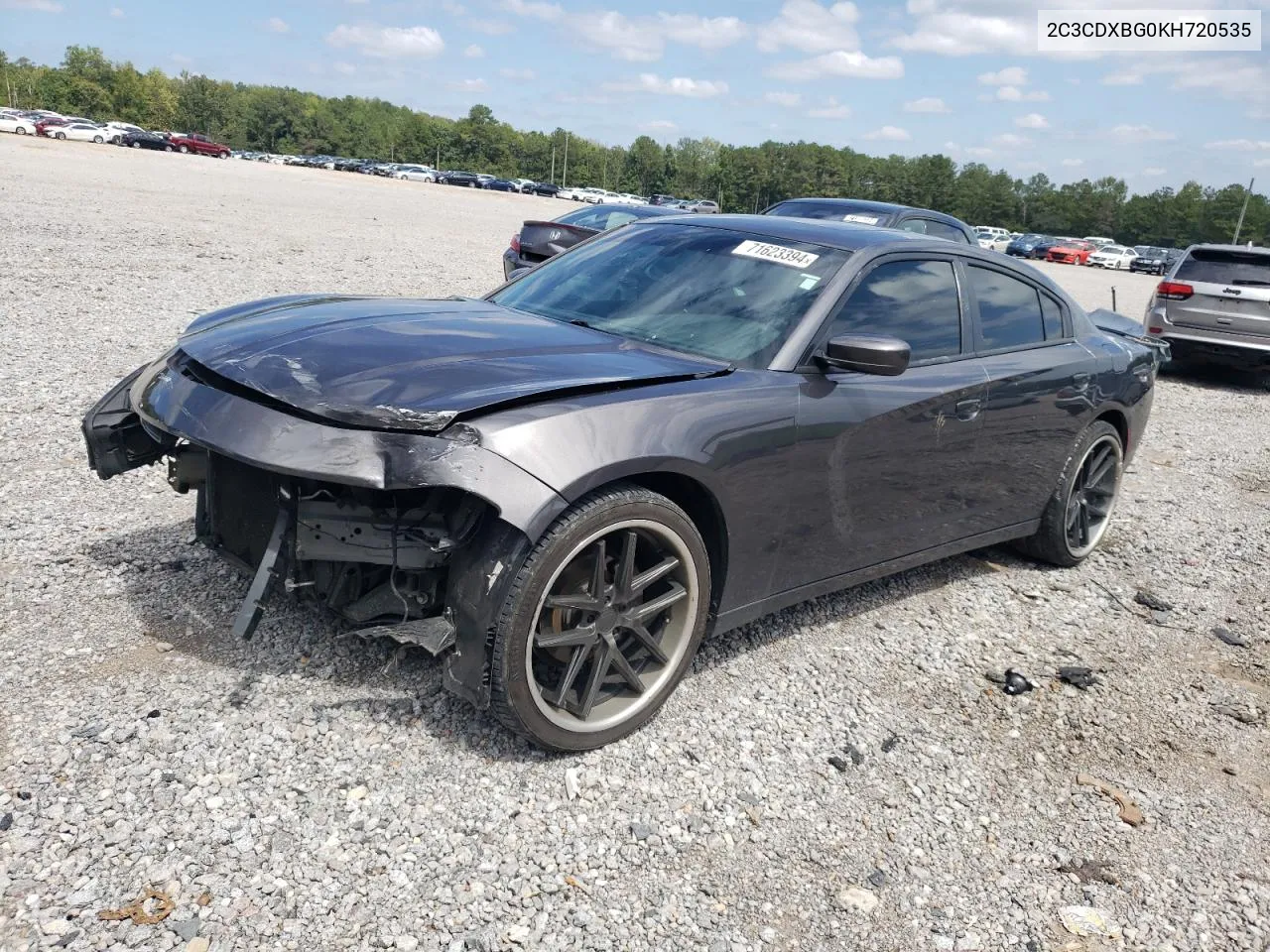 2019 Dodge Charger Sxt VIN: 2C3CDXBG0KH720535 Lot: 71623394