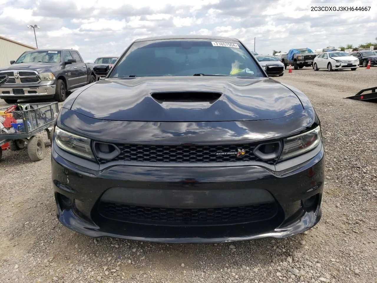 2019 Dodge Charger Scat Pack VIN: 2C3CDXGJ3KH644667 Lot: 71657504