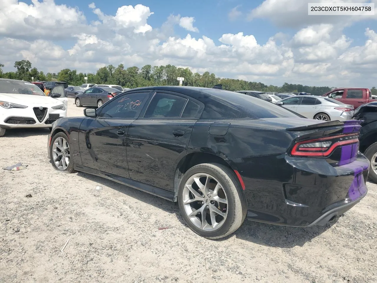 2019 Dodge Charger R/T VIN: 2C3CDXCT5KH604758 Lot: 71810104