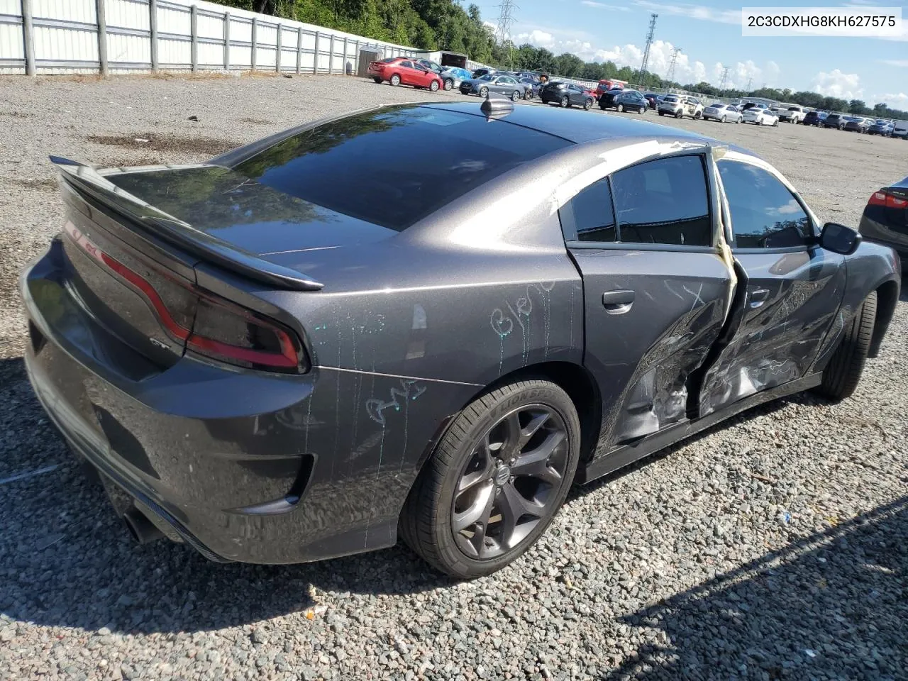 2019 Dodge Charger Gt VIN: 2C3CDXHG8KH627575 Lot: 71824534