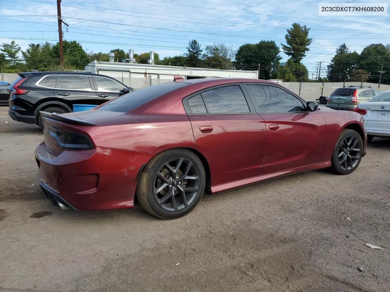 2C3CDXCT7KH608200 2019 Dodge Charger R/T