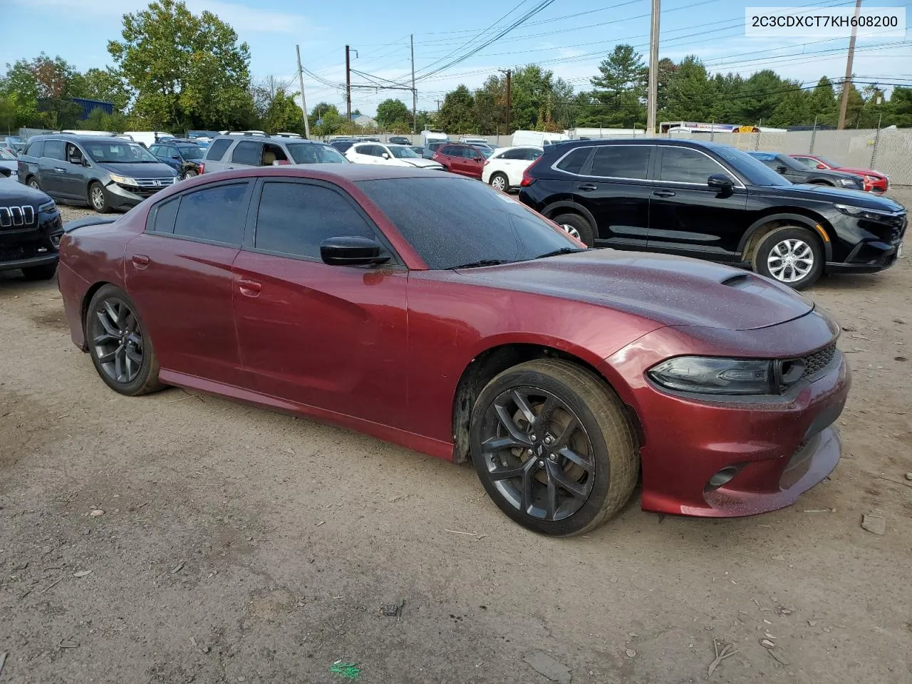 2019 Dodge Charger R/T VIN: 2C3CDXCT7KH608200 Lot: 71941774