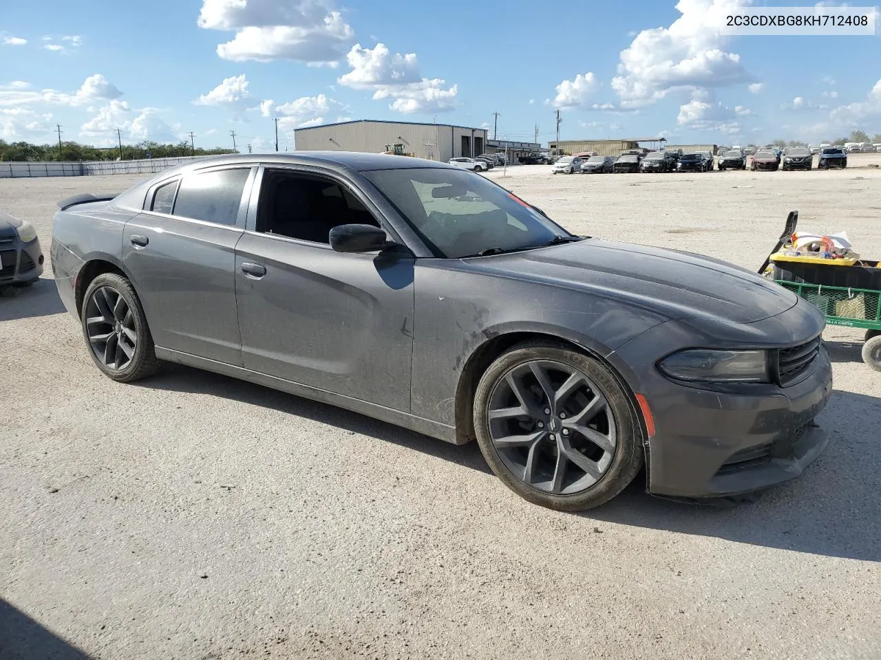 2019 Dodge Charger Sxt VIN: 2C3CDXBG8KH712408 Lot: 72038324