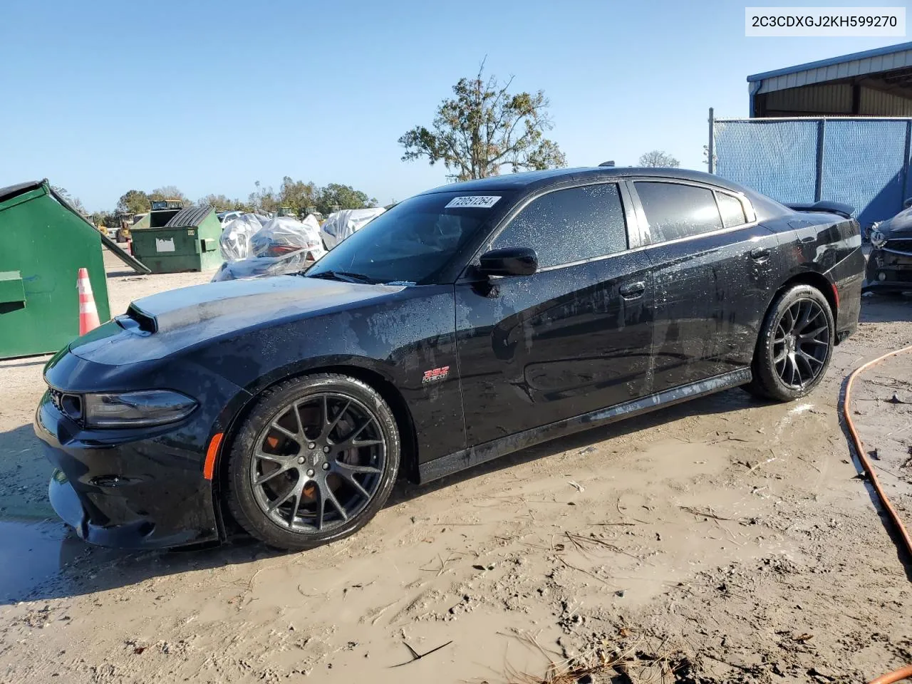 2019 Dodge Charger Scat Pack VIN: 2C3CDXGJ2KH599270 Lot: 72051264