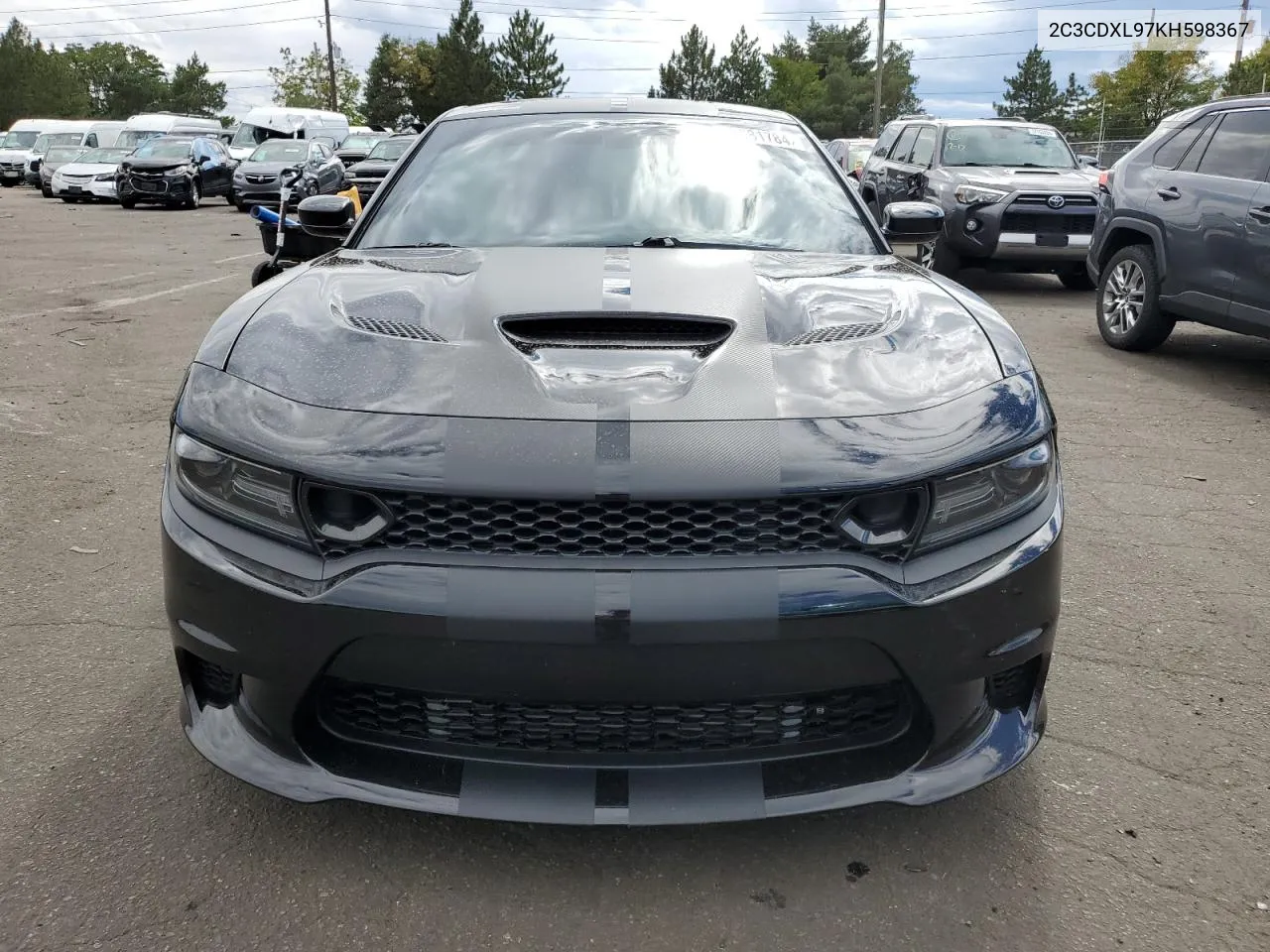 2019 Dodge Charger Srt Hellcat VIN: 2C3CDXL97KH598367 Lot: 72081784