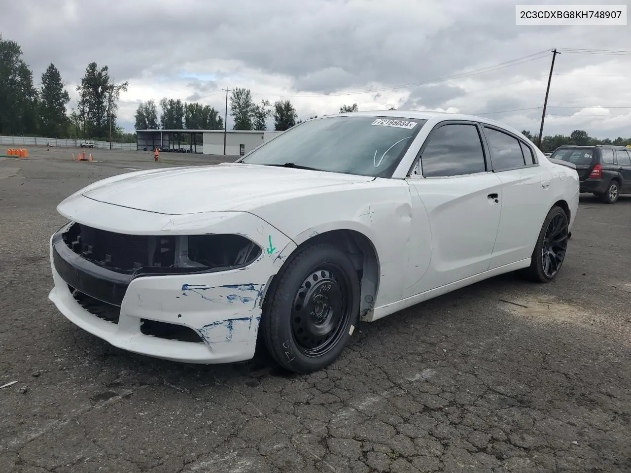 2C3CDXBG8KH748907 2019 Dodge Charger Sxt