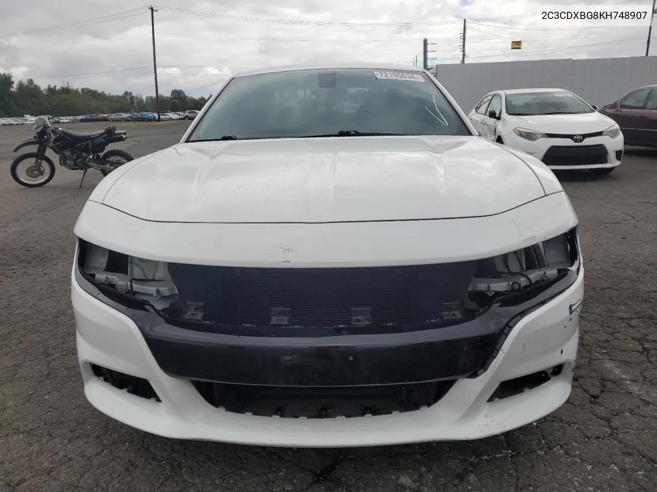 2019 Dodge Charger Sxt VIN: 2C3CDXBG8KH748907 Lot: 72195034