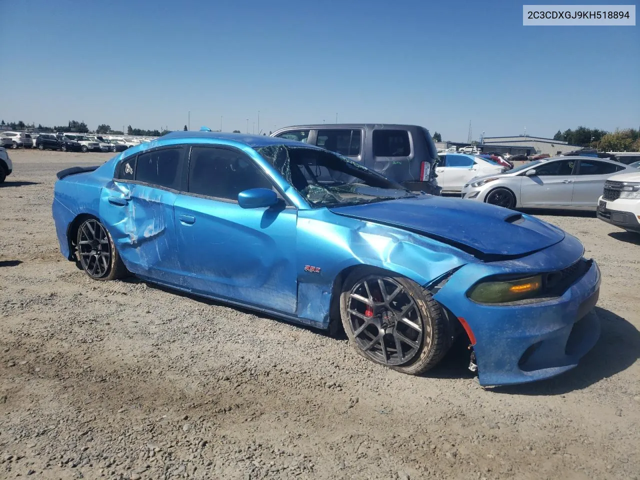 2019 Dodge Charger Scat Pack VIN: 2C3CDXGJ9KH518894 Lot: 72205714