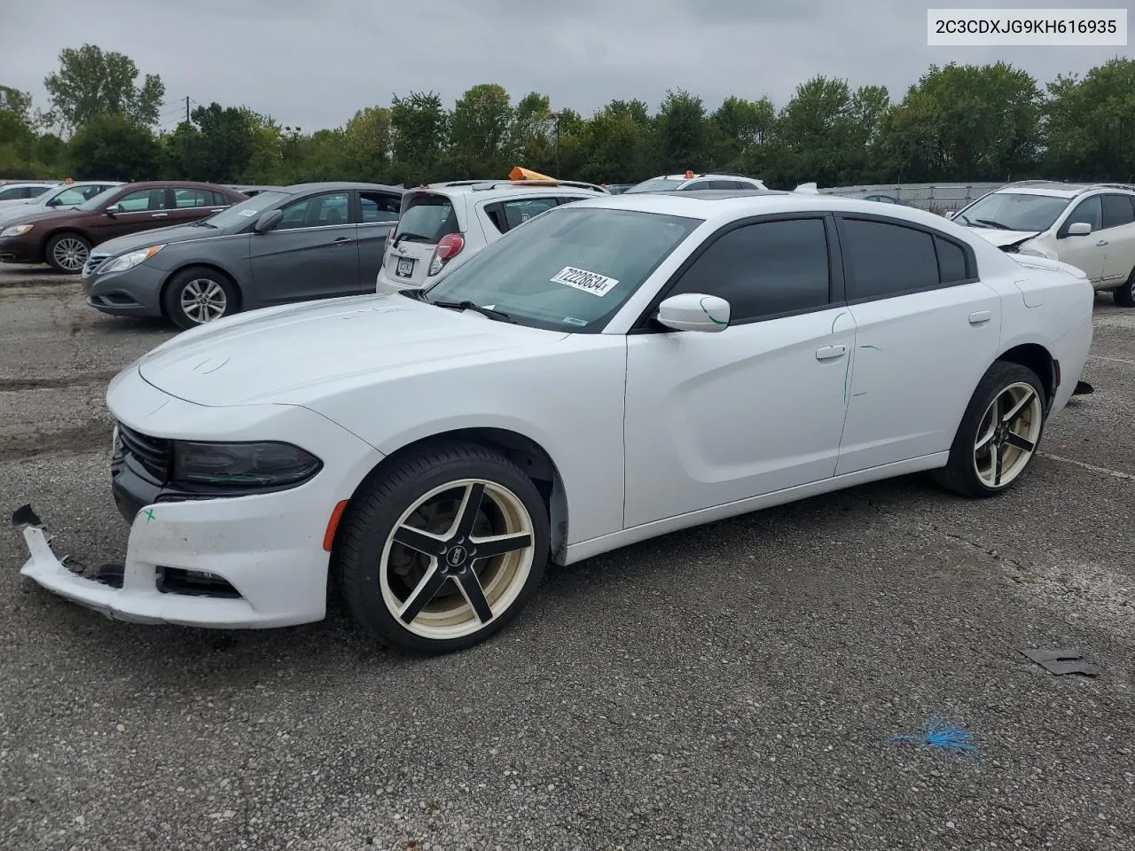 2019 Dodge Charger Sxt VIN: 2C3CDXJG9KH616935 Lot: 72228634