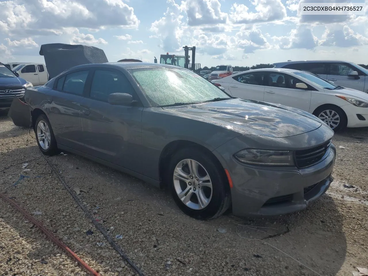 2019 Dodge Charger Sxt VIN: 2C3CDXBG4KH736527 Lot: 72263514