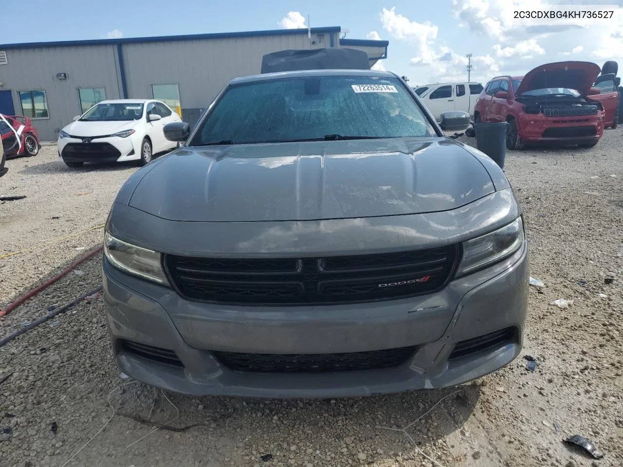 2019 Dodge Charger Sxt VIN: 2C3CDXBG4KH736527 Lot: 72263514