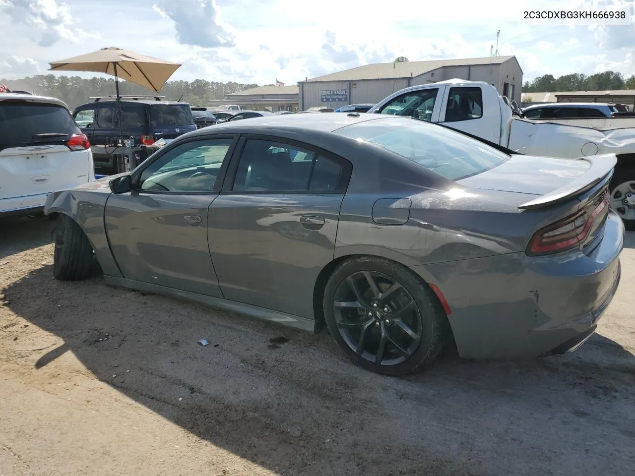 2019 Dodge Charger Sxt VIN: 2C3CDXBG3KH666938 Lot: 72274124