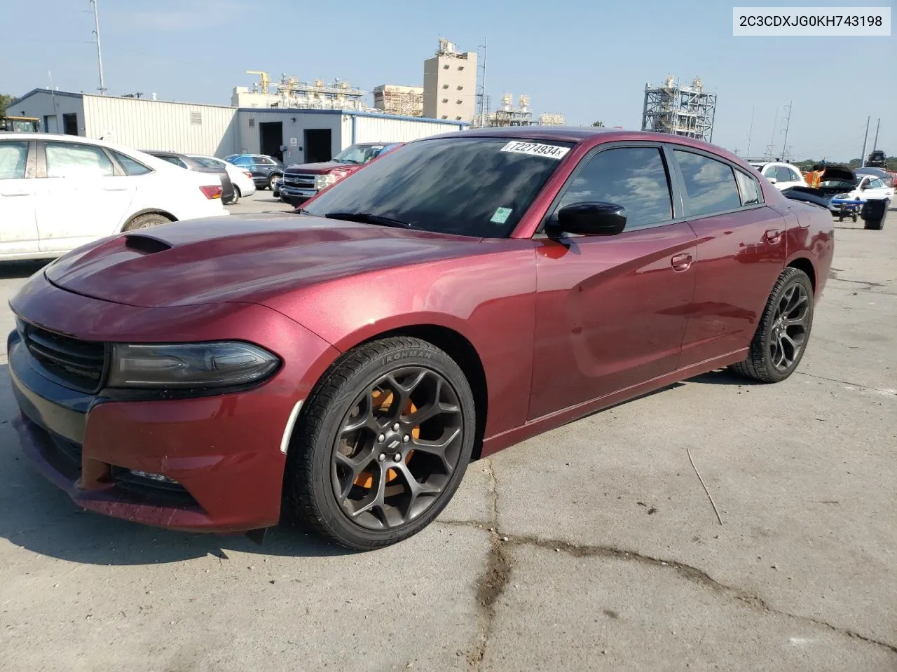 2C3CDXJG0KH743198 2019 Dodge Charger Sxt