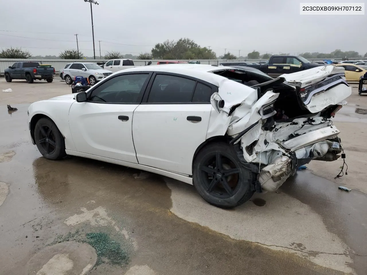 2019 Dodge Charger Sxt VIN: 2C3CDXBG9KH707122 Lot: 72425634