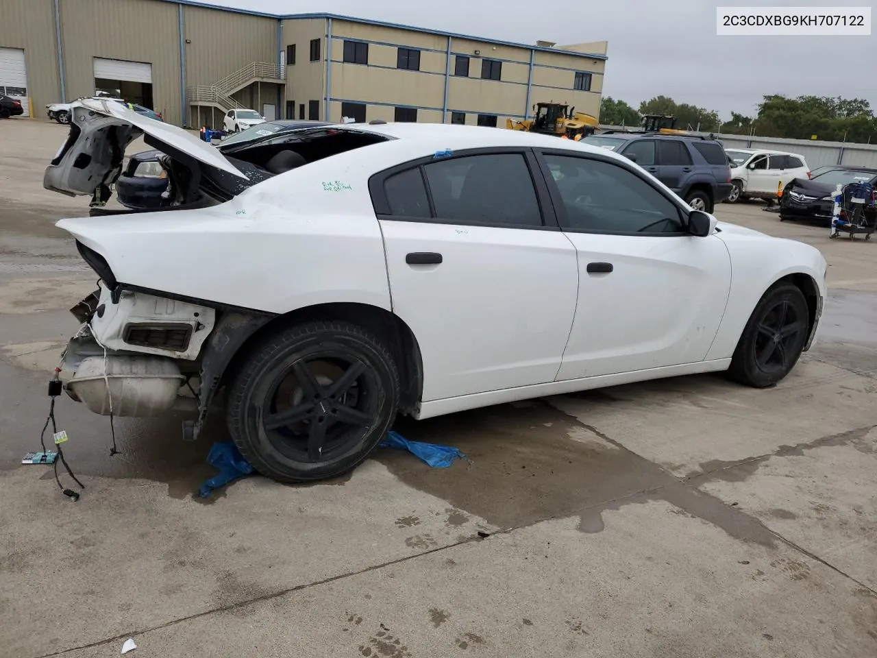 2019 Dodge Charger Sxt VIN: 2C3CDXBG9KH707122 Lot: 72425634