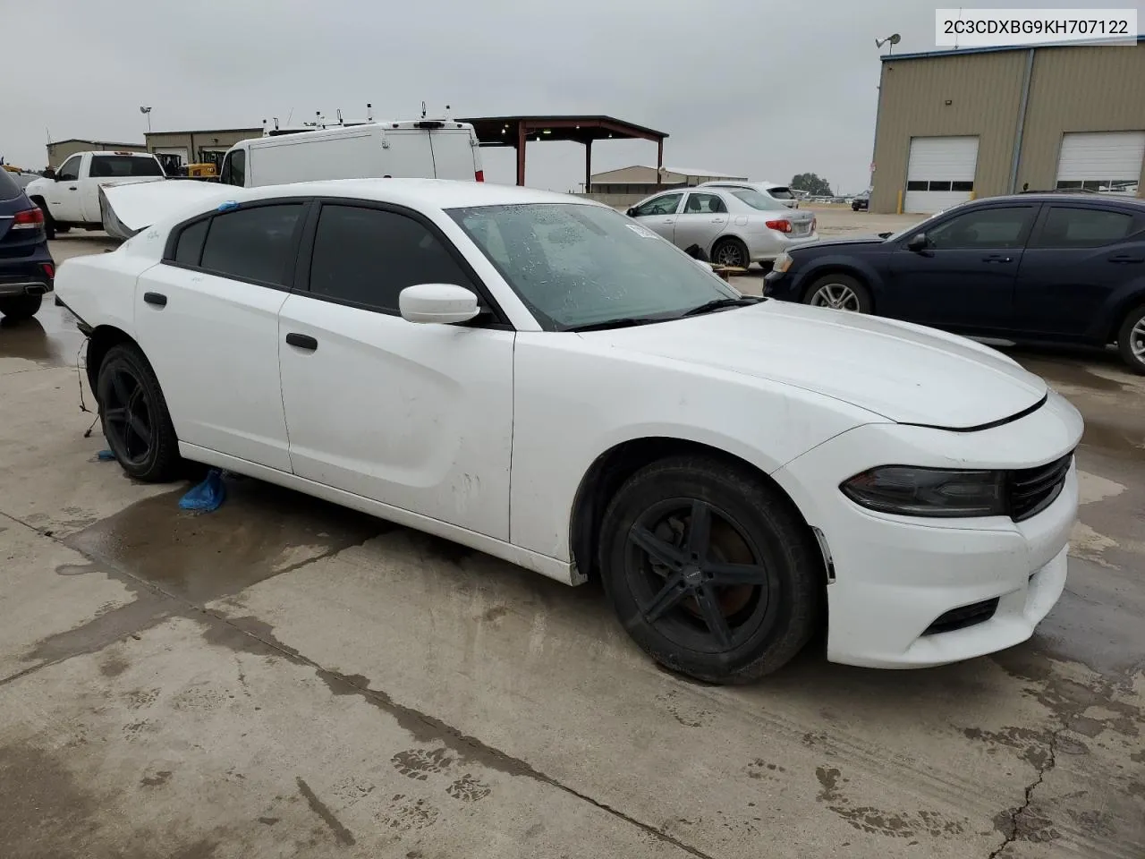 2019 Dodge Charger Sxt VIN: 2C3CDXBG9KH707122 Lot: 72425634