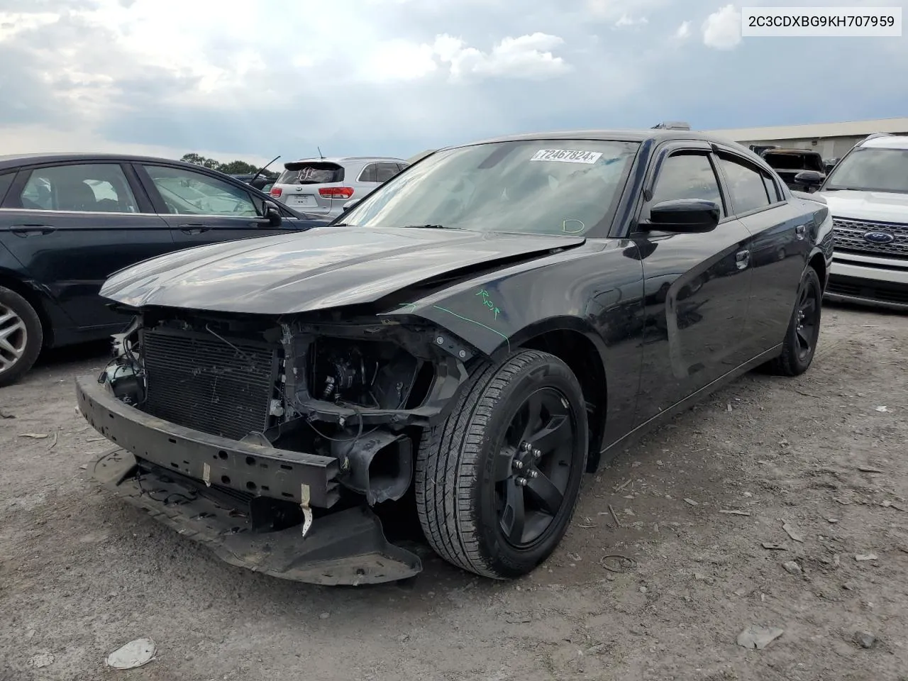 2C3CDXBG9KH707959 2019 Dodge Charger Sxt