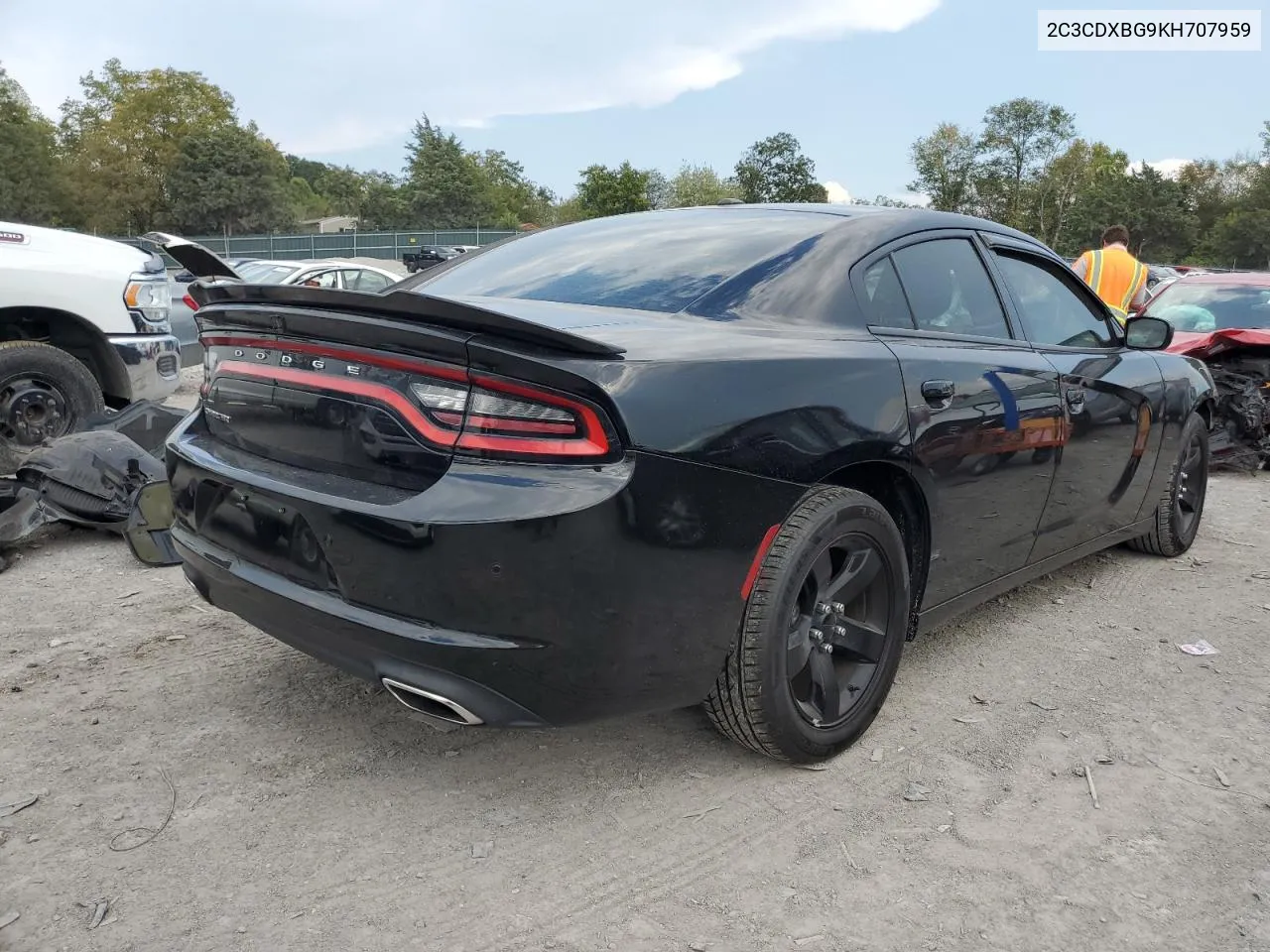 2019 Dodge Charger Sxt VIN: 2C3CDXBG9KH707959 Lot: 72467824