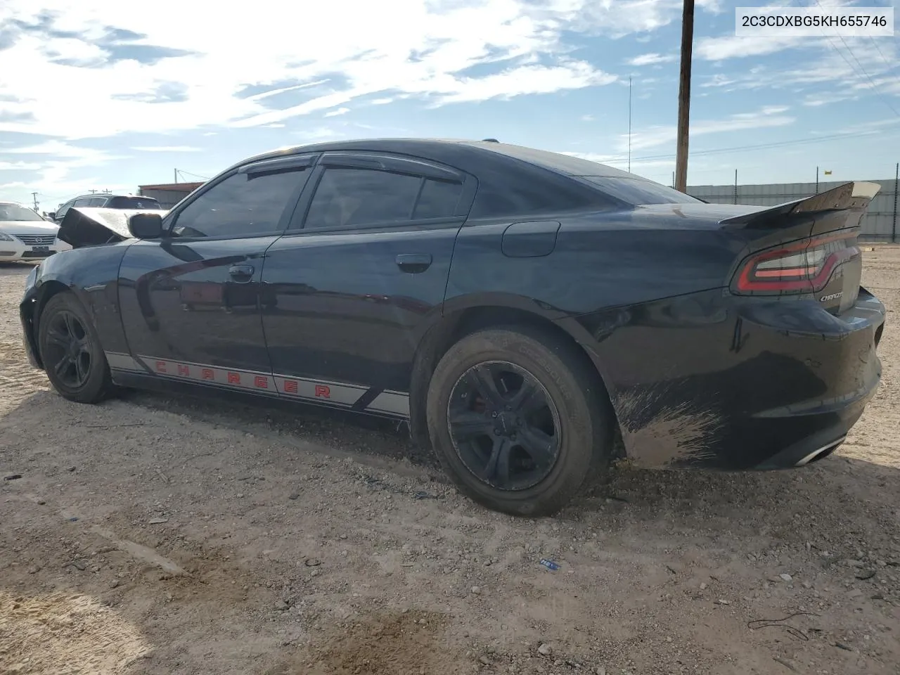 2019 Dodge Charger Sxt VIN: 2C3CDXBG5KH655746 Lot: 72471454