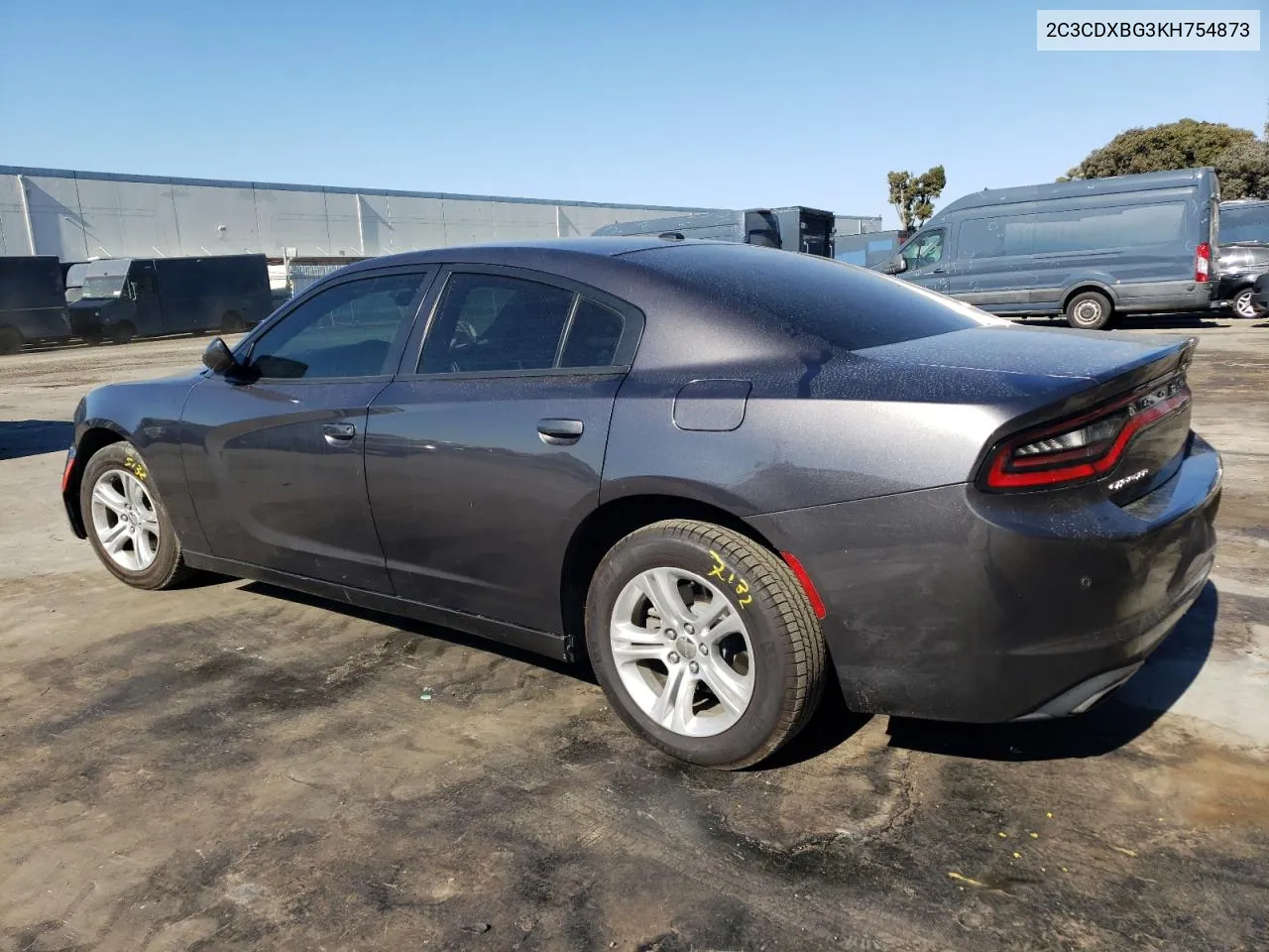 2019 Dodge Charger Sxt VIN: 2C3CDXBG3KH754873 Lot: 72552844