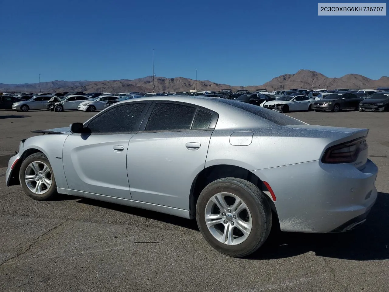 2019 Dodge Charger Sxt VIN: 2C3CDXBG6KH736707 Lot: 72558524