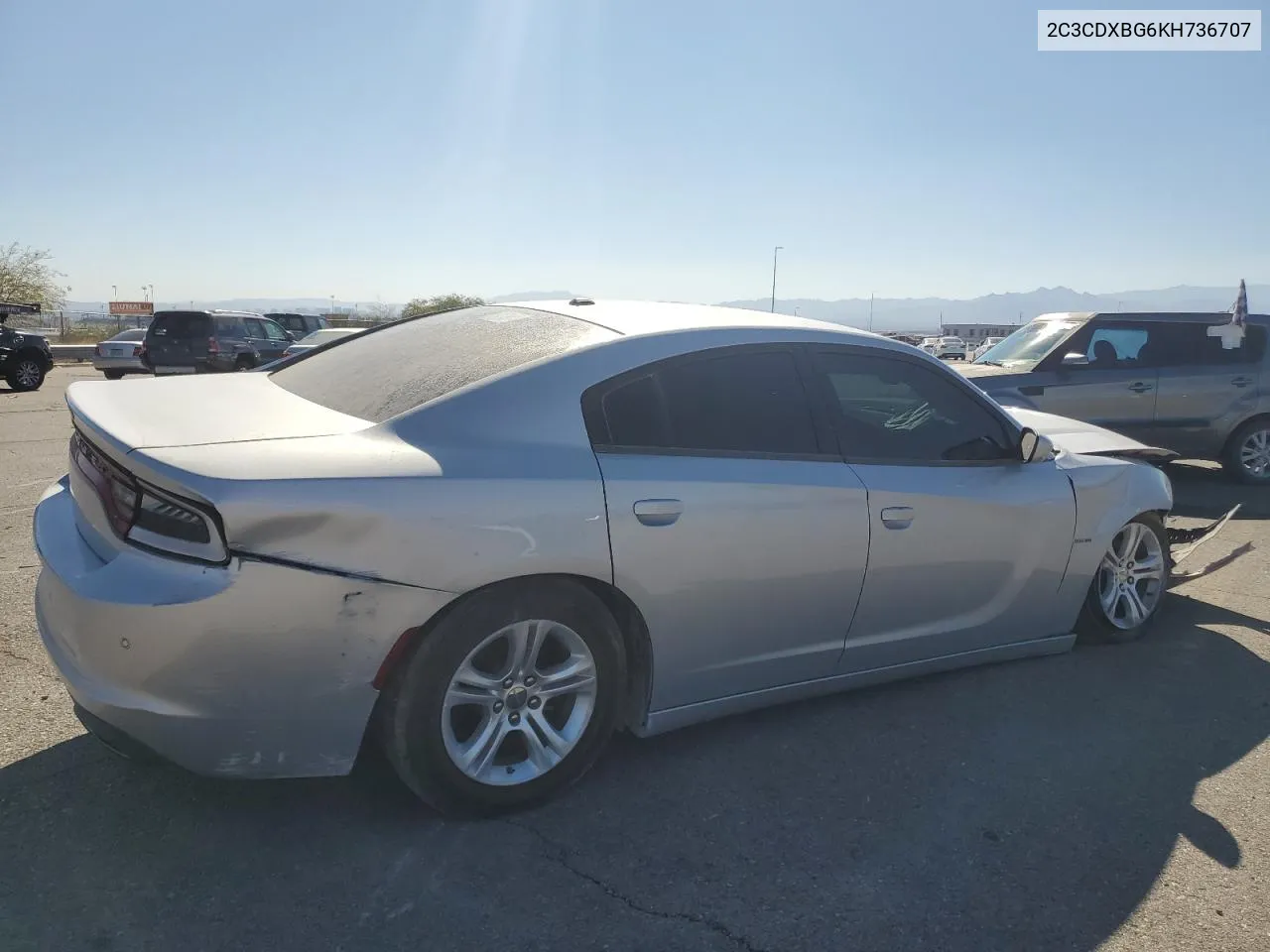 2019 Dodge Charger Sxt VIN: 2C3CDXBG6KH736707 Lot: 72558524