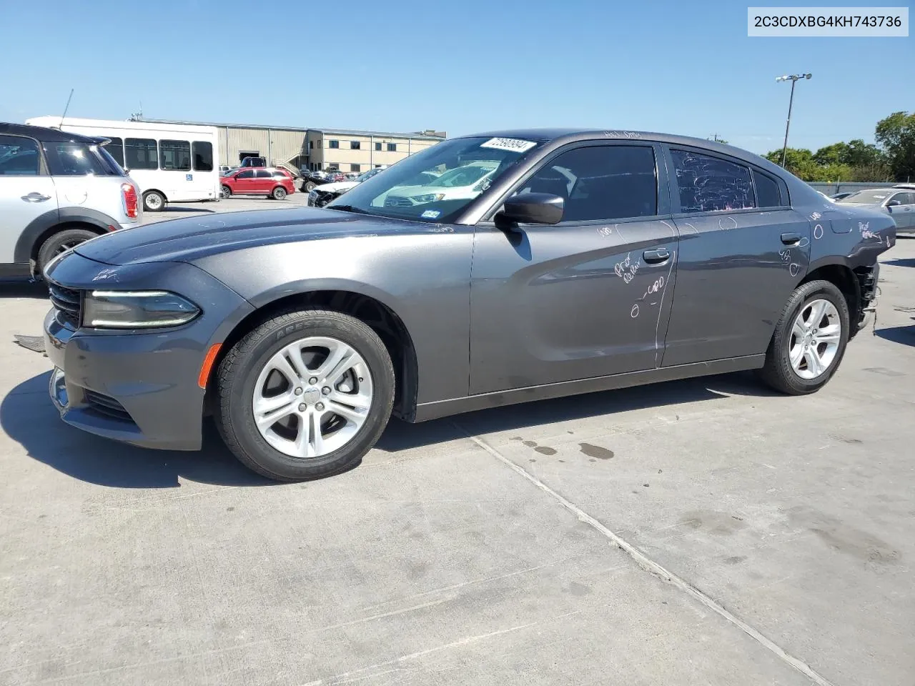 2C3CDXBG4KH743736 2019 Dodge Charger Sxt