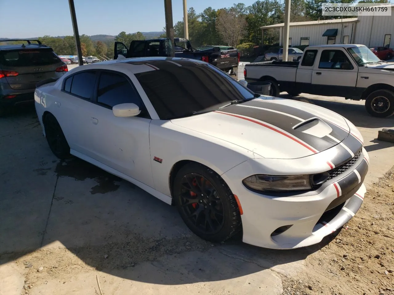 2019 Dodge Charger Scat Pack VIN: 2C3CDXGJ5KH661759 Lot: 72605184