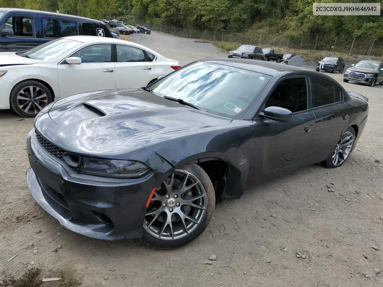 2019 Dodge Charger Scat Pack VIN: 2C3CDXGJ9KH646942 Lot: 72801164