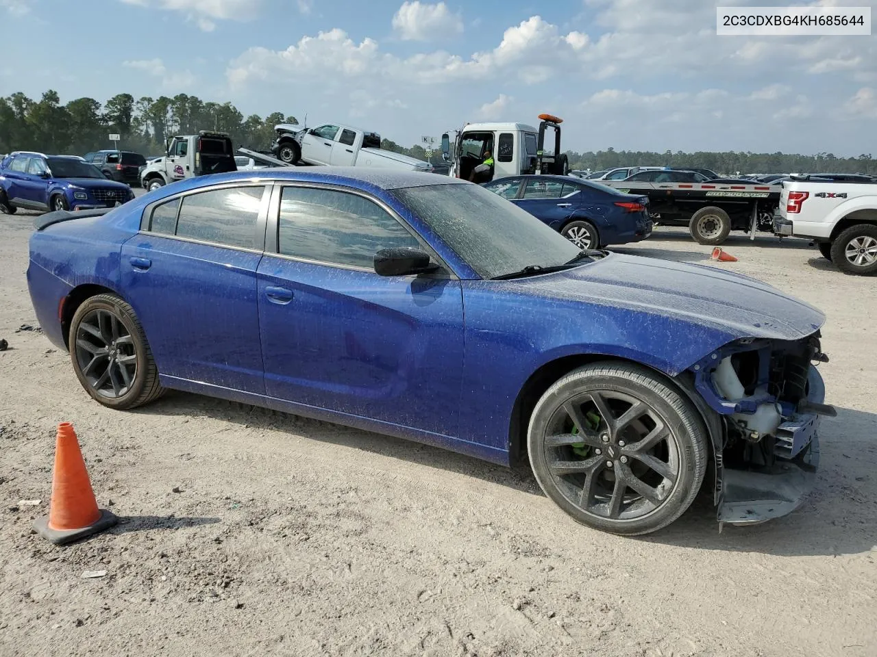 2C3CDXBG4KH685644 2019 Dodge Charger Sxt