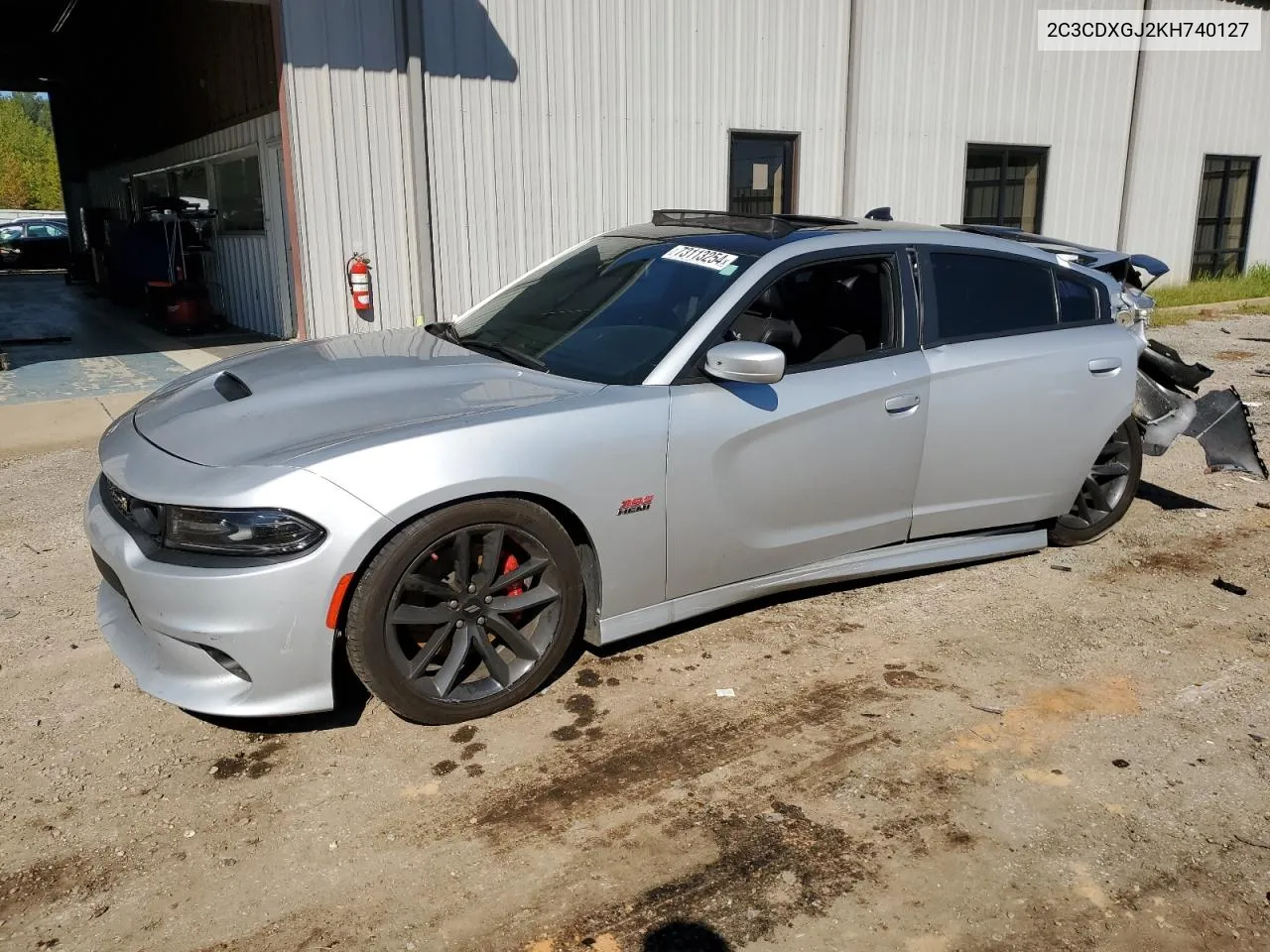 2019 Dodge Charger Scat Pack VIN: 2C3CDXGJ2KH740127 Lot: 73113254