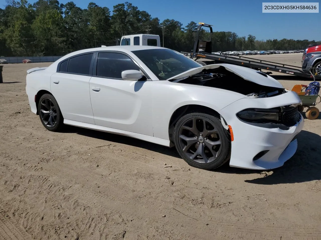 2019 Dodge Charger Gt VIN: 2C3CDXHG5KH584636 Lot: 73214674