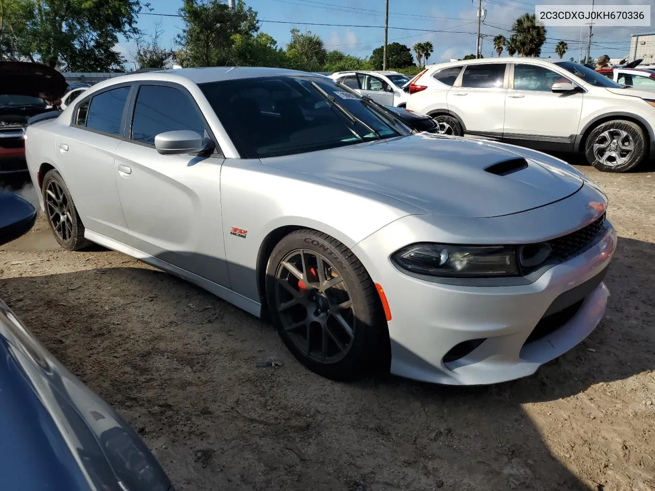 2019 Dodge Charger Scat Pack VIN: 2C3CDXGJ0KH670336 Lot: 73646174